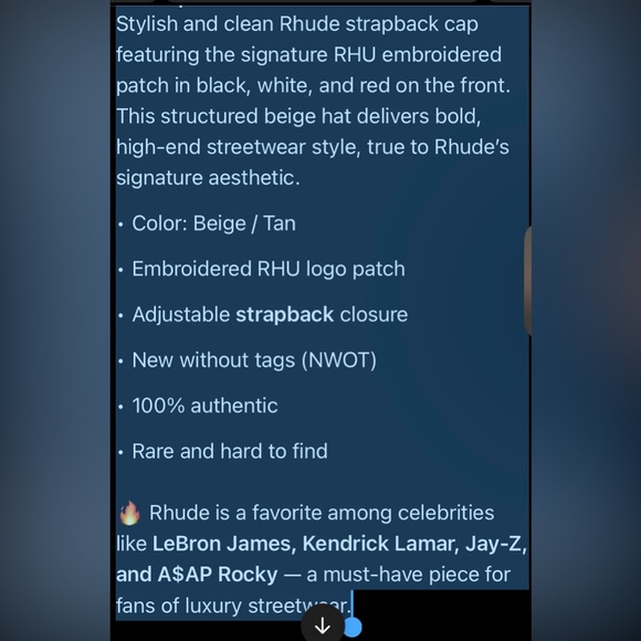 Rhude Beige Hat with Red and Black Emblem - Picture 8 of 10